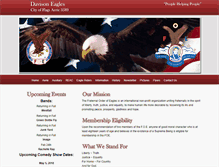 Tablet Screenshot of davisoneagles.com